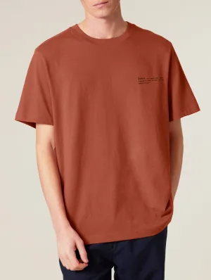 Men's Organic Cotton Relaxed Fit T-shirt | Clay Brown