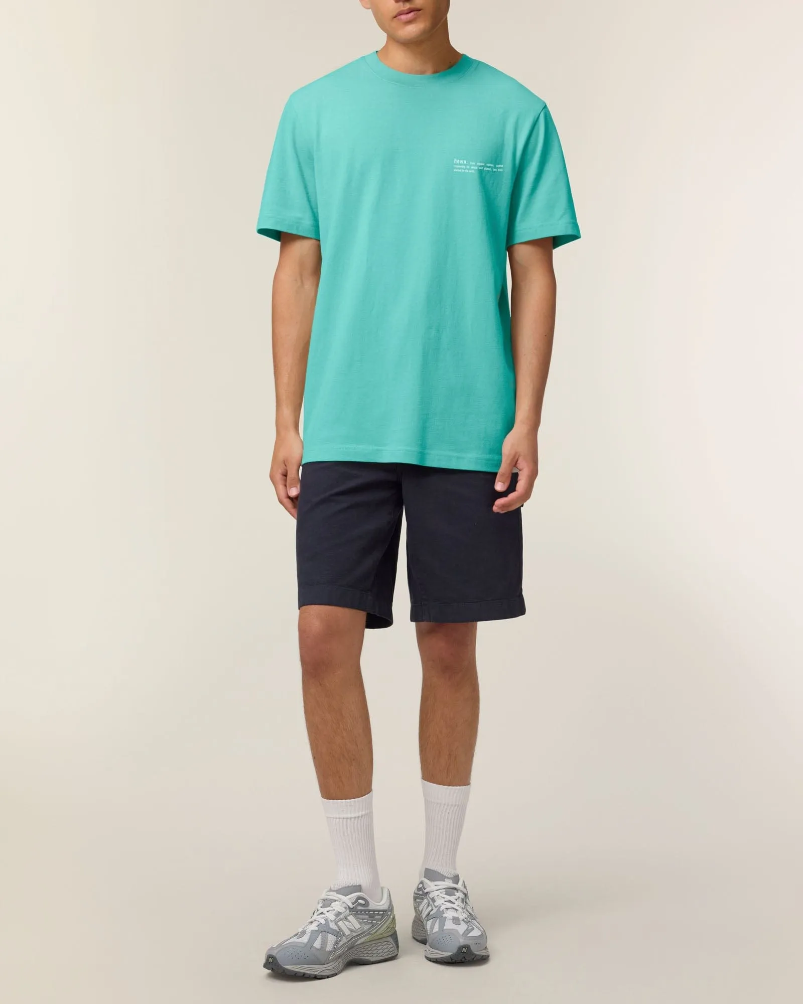 Men's Organic Cotton Relaxed Fit T-shirt | Lagoon Blue