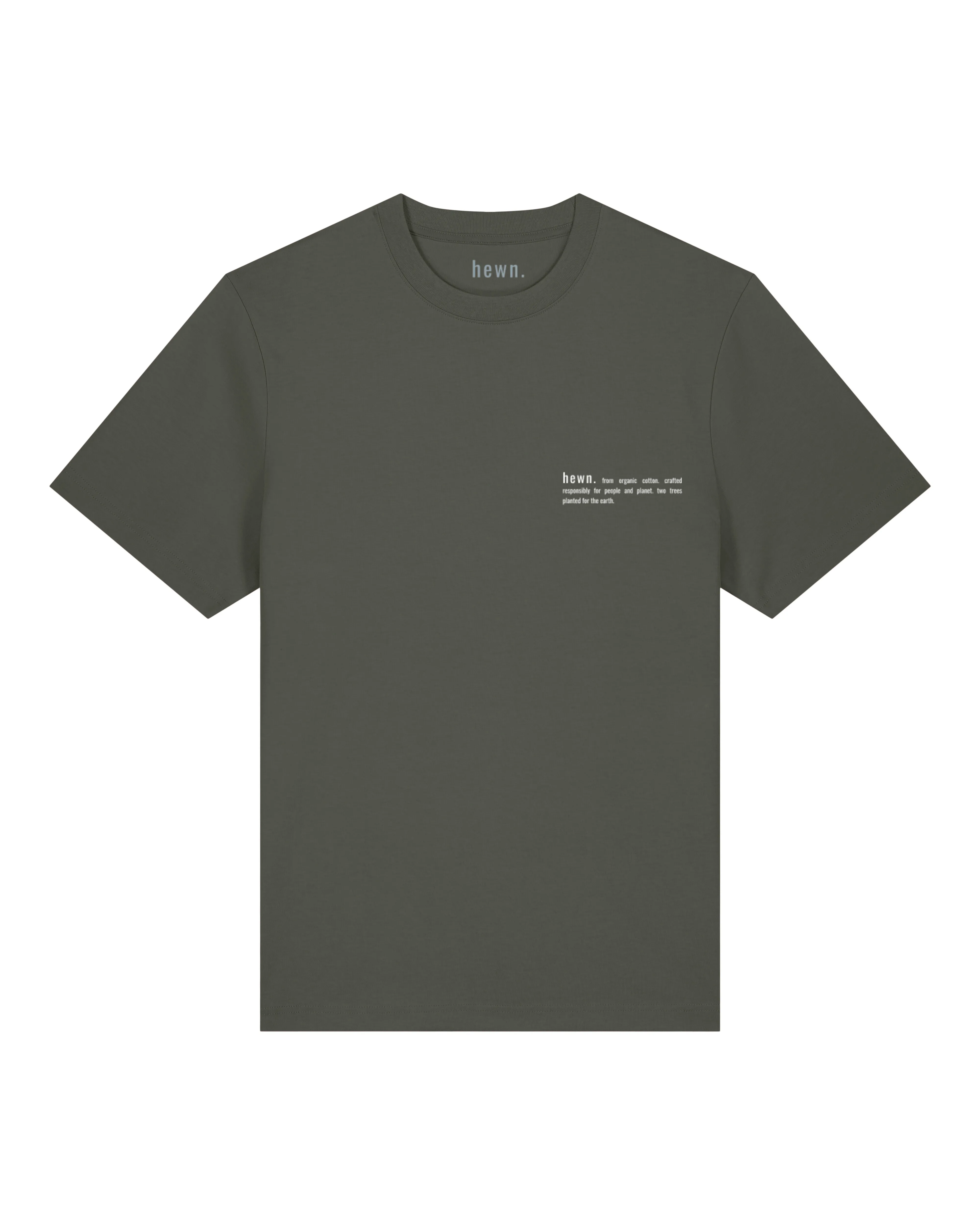 Men's Organic Cotton Relaxed Fit T-shirt | Pine Green Khaki