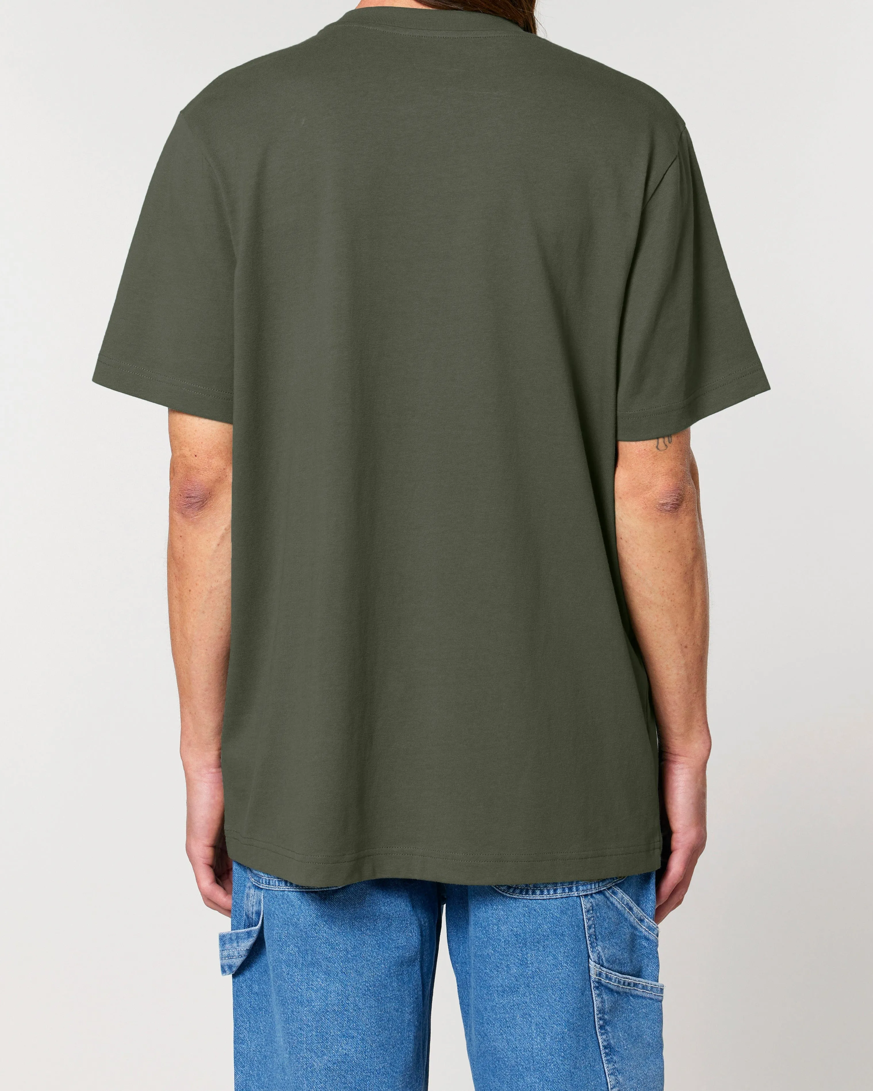 Men's Organic Cotton Relaxed Fit T-shirt | Pine Green Khaki