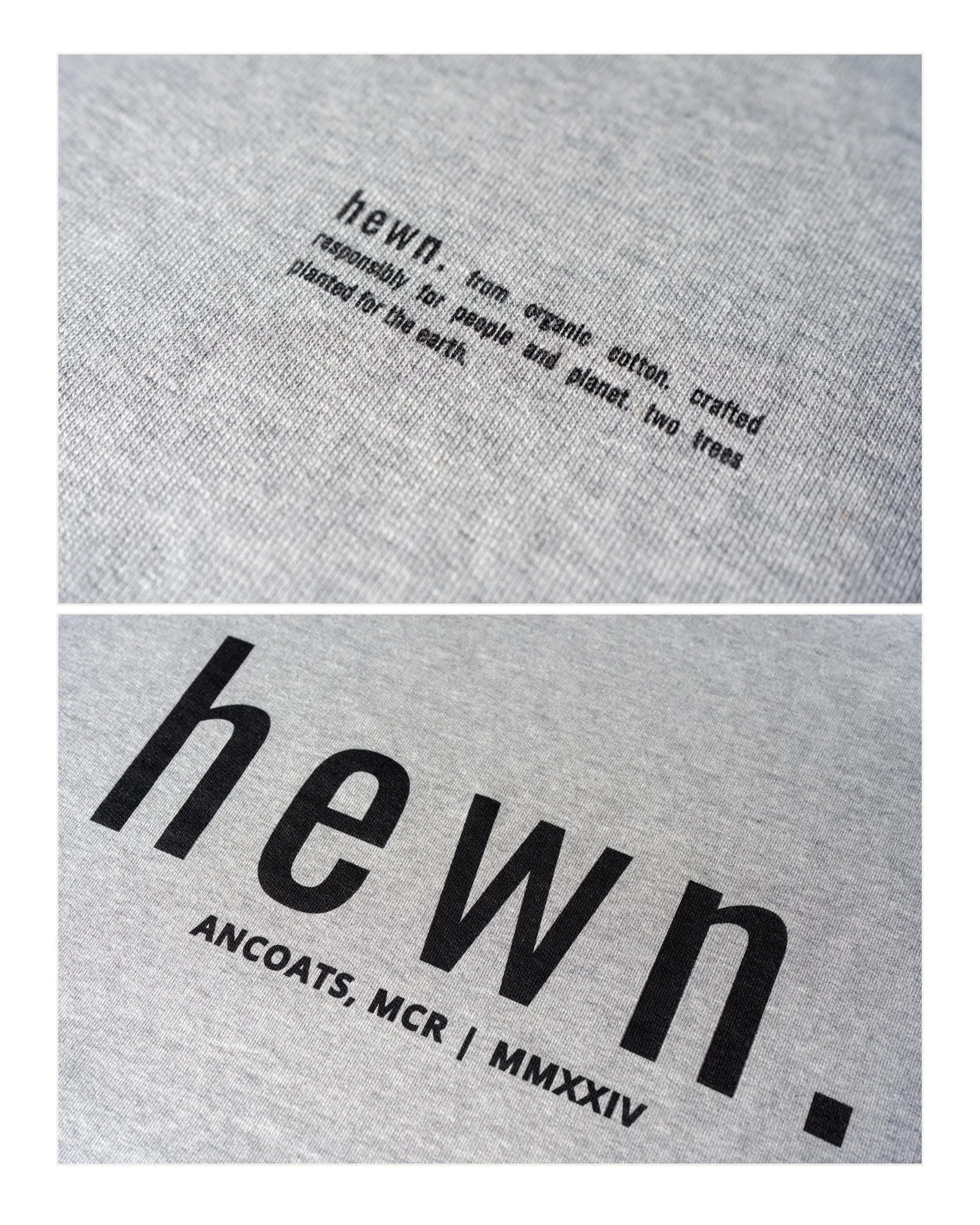 Men's Organic Cotton Signature Oversized T-Shirt | Rock Grey Marl