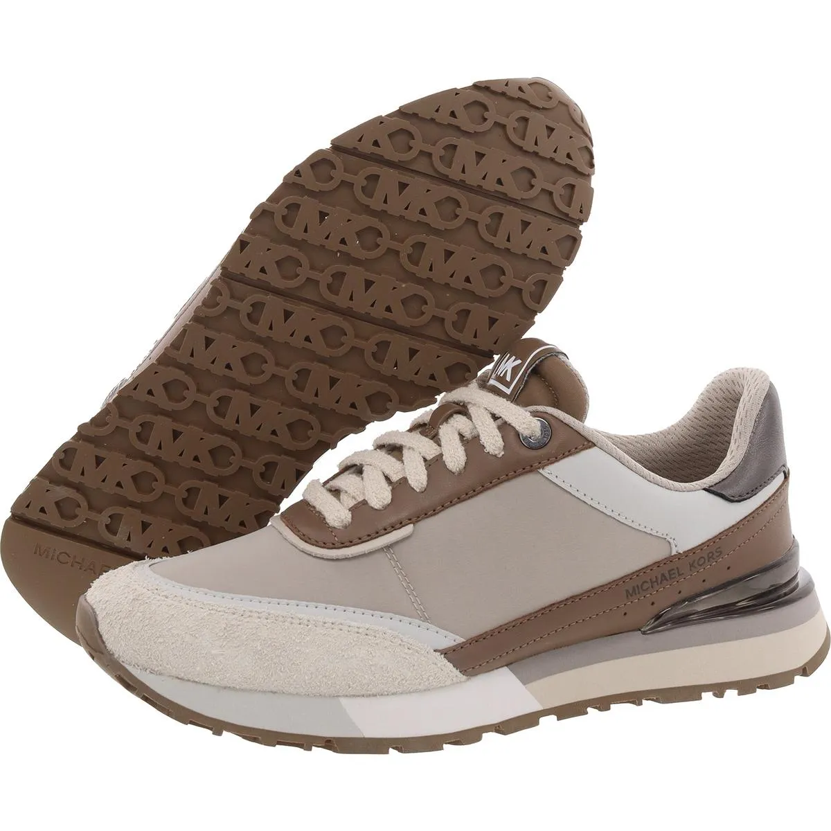 MICHAEL Michael Kors Womens NOVA TRAINER Mixed Media Casual And Fashion Sneakers