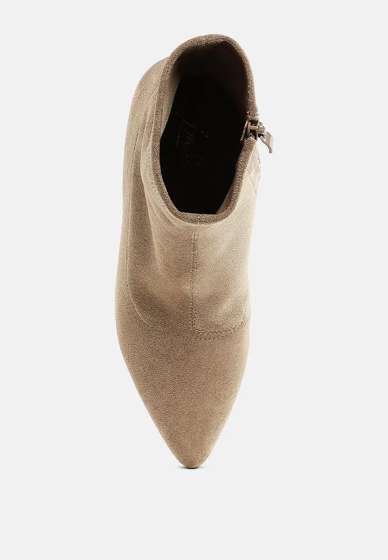 Microfiber Wedge Sock Boots By RUW