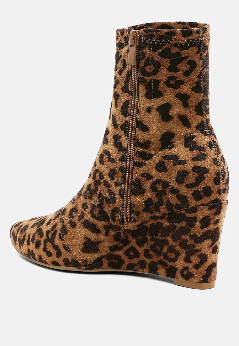 Microfiber Wedge Sock Boots By RUW