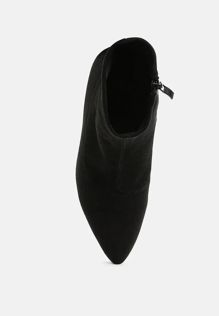 Microfiber Wedge Sock Boots By RUW