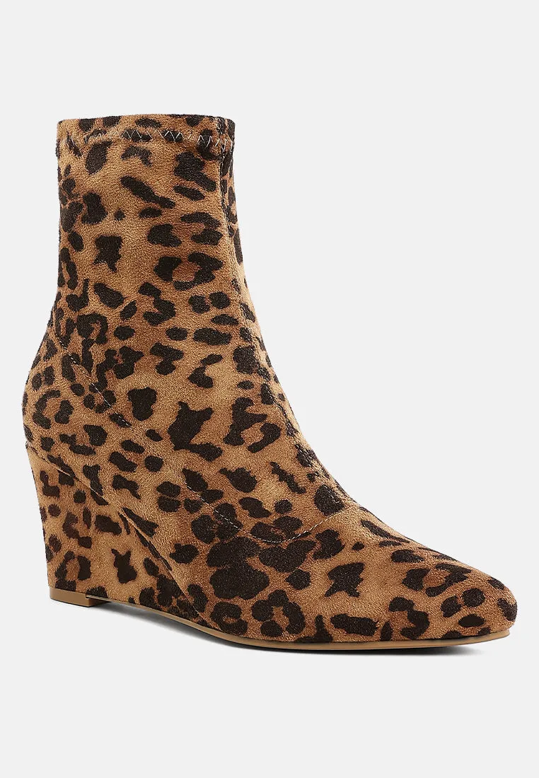 Microfiber Wedge Sock Boots By RUW
