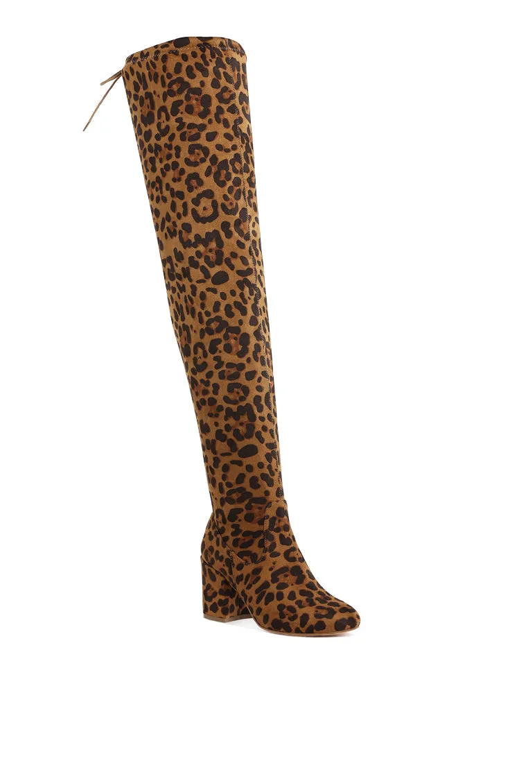 Minimal Drawstring Detail Knee-High Boots By RUW