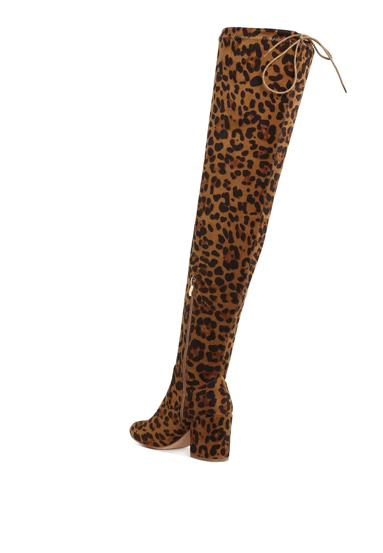 Minimal Drawstring Detail Knee-High Boots By RUW