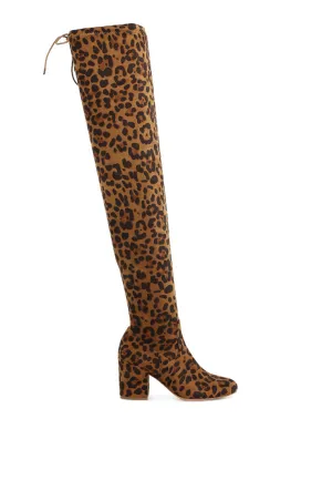 Minimal Drawstring Detail Knee-High Boots By RUW