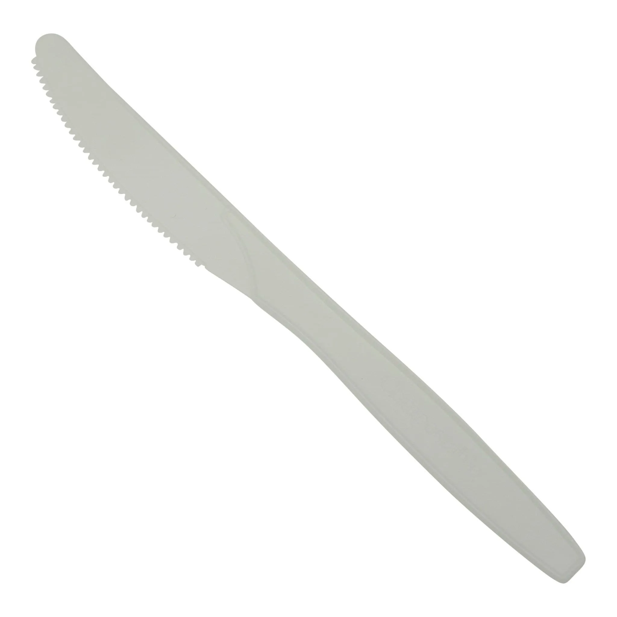 Natural White Compostable 7 Knife - CPLA
