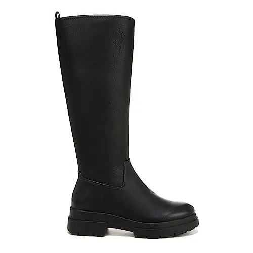 Naturalizer SOUL Womens Orchid Chunky Bottom Knee High Boot Black Smooth 8.5 W