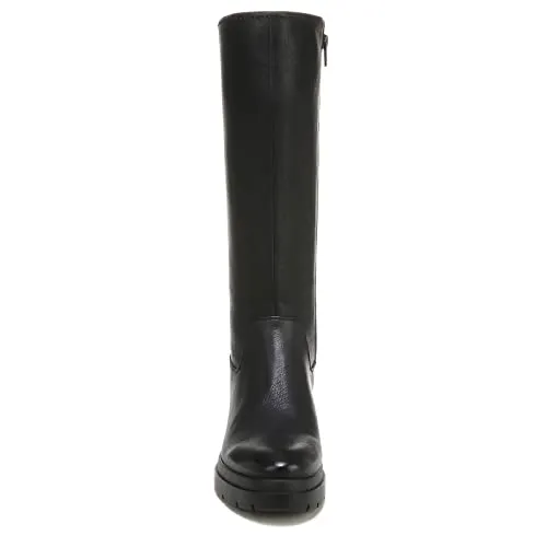 Naturalizer SOUL Womens Orchid Chunky Bottom Knee High Boot Black Smooth 8.5 W