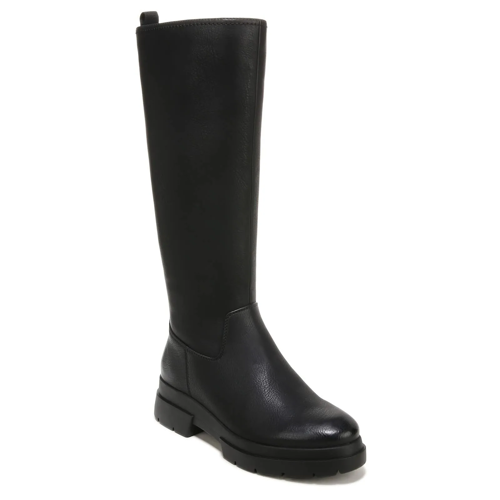 Naturalizer SOUL Womens Orchid Chunky Bottom Knee High Boot Black Smooth 8.5 W