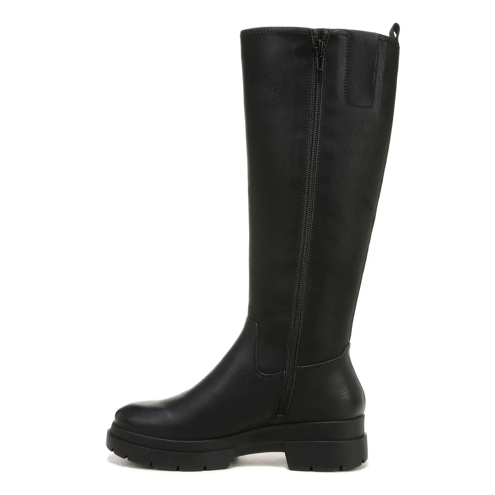 Naturalizer SOUL Womens Orchid Chunky Bottom Knee High Boot Black Smooth 8.5 W