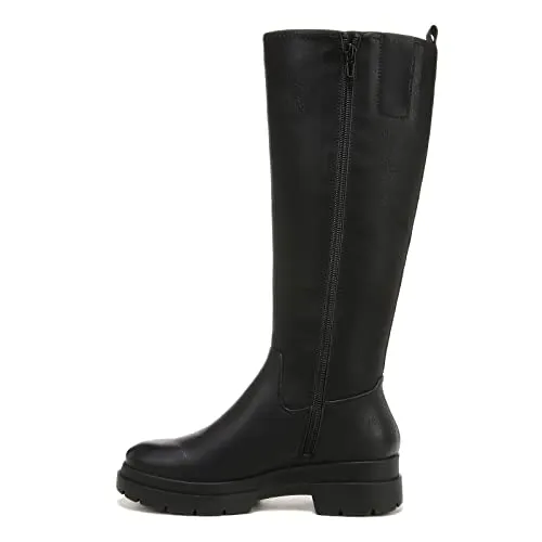 Naturalizer SOUL Womens Orchid Chunky Bottom Knee High Boot Black Smooth 8.5 W