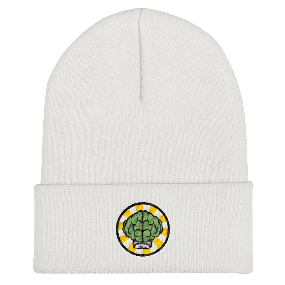 NERD Brain logo embroidery Cuffed Beanie. Pharrell Williams, Chad Hugo & Shay Haley N*E*R*D inspired