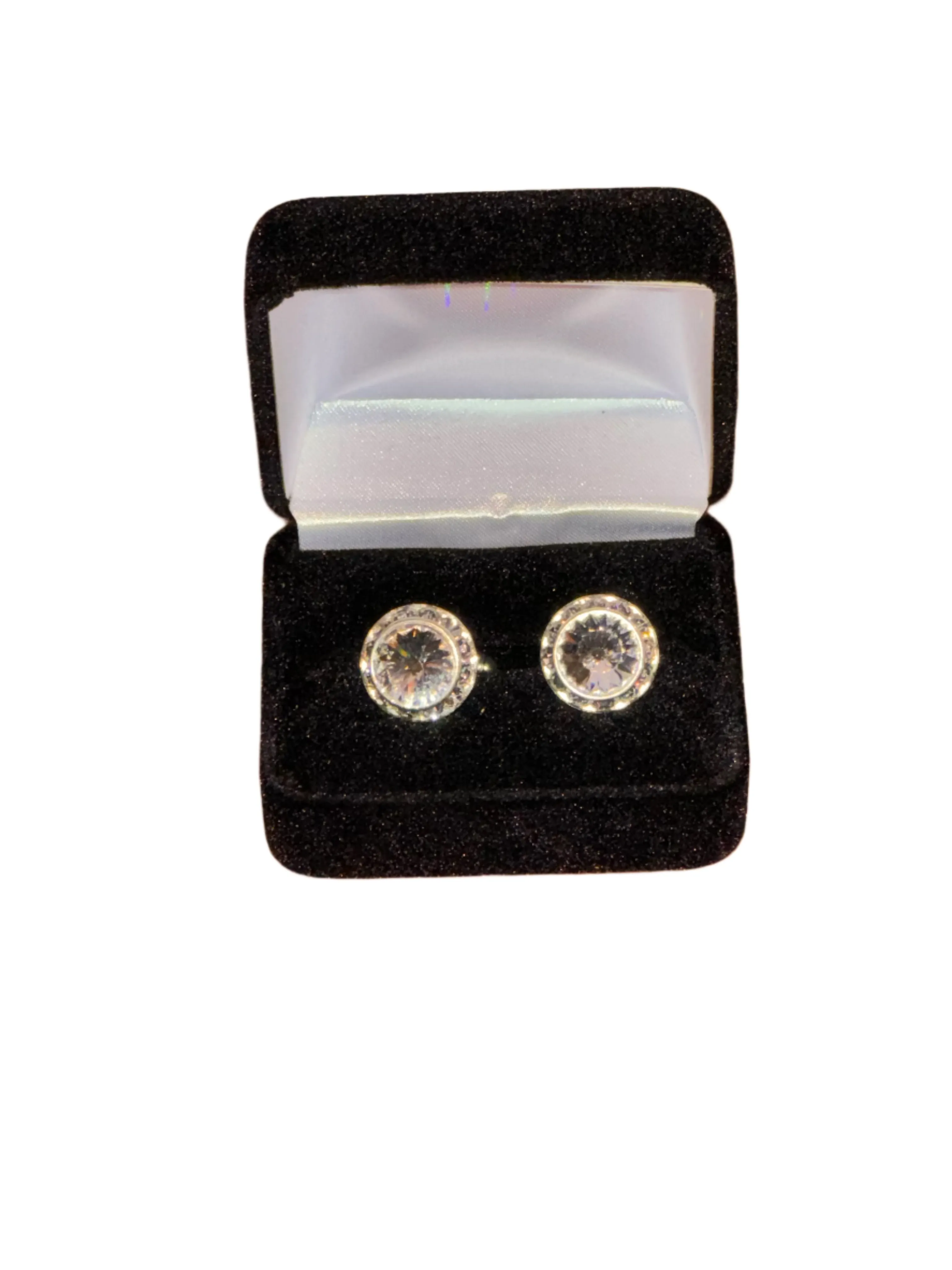New, Crystal Cuff Links