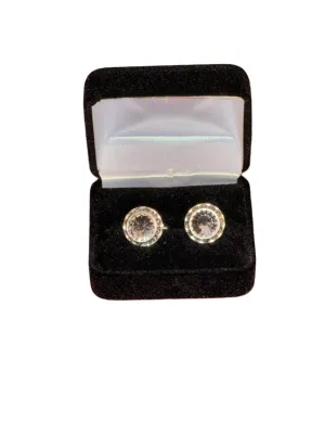 New, Crystal Cuff Links