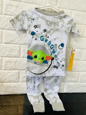 New Toddler 2 Piece Disney Star Wars Baby Yoda Grogu Pyjama Set! Sz 3T