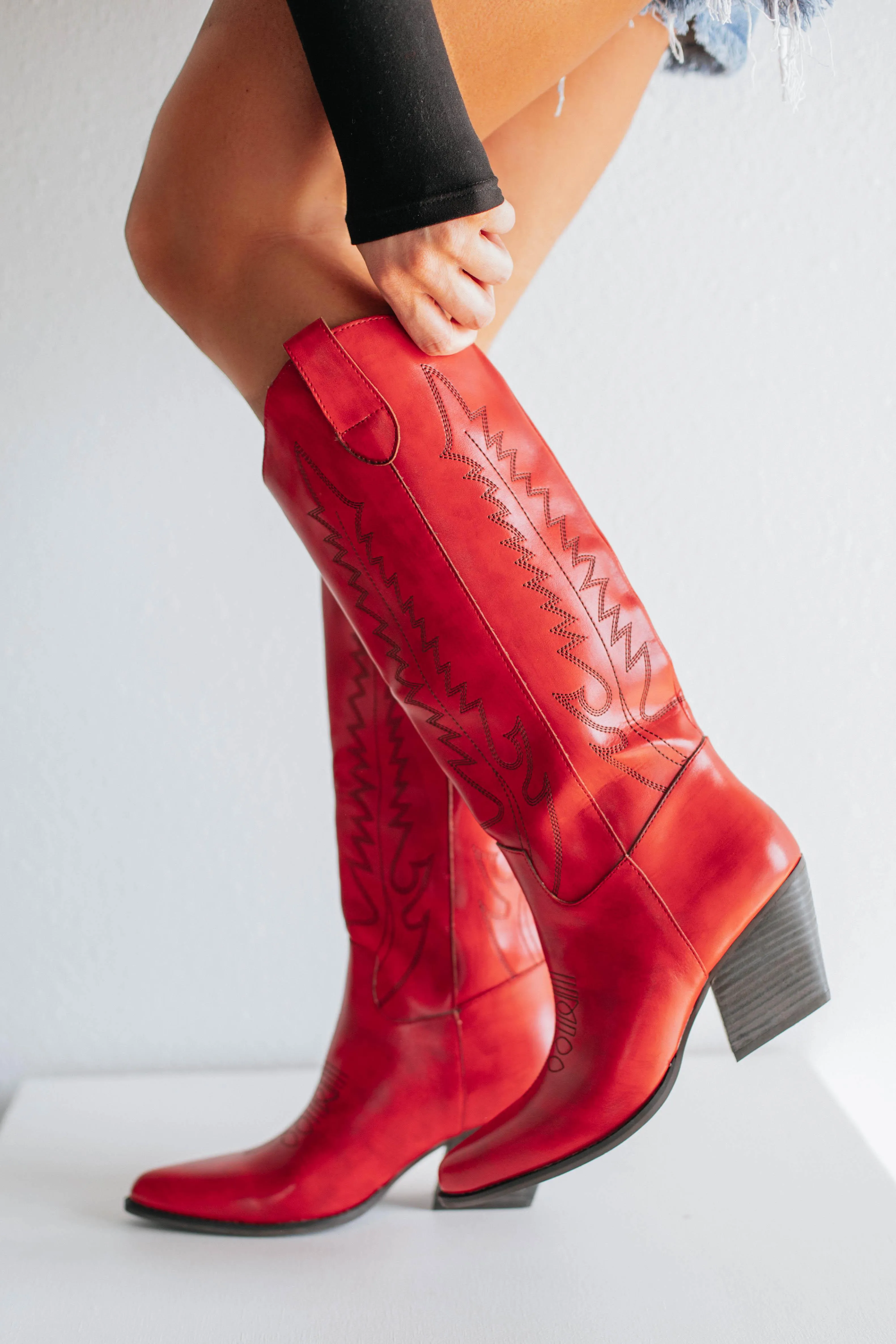 Not My First Rodeo Cowgirl Boots
