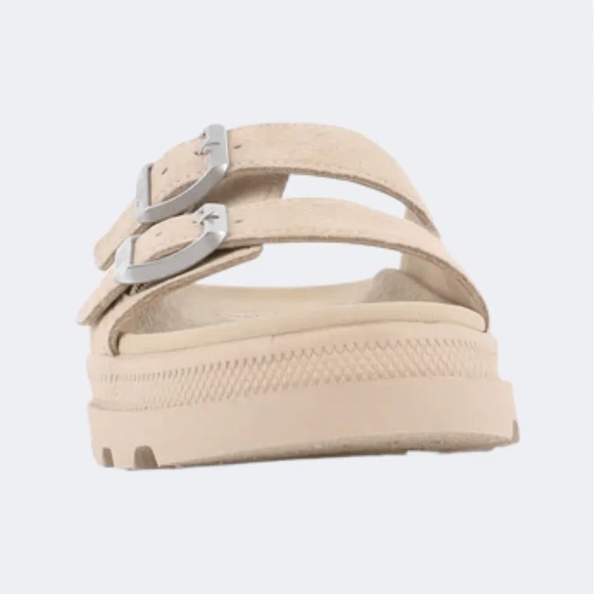 Palladium Dunelite Riviera Sde Women Lifestyle Slippers Warm Sand