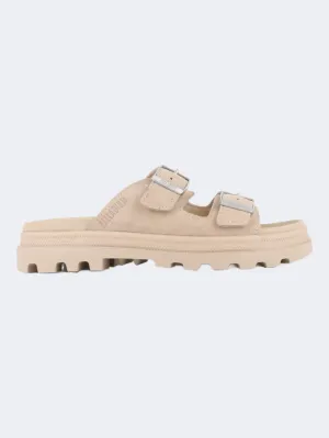 Palladium Dunelite Riviera Sde Women Lifestyle Slippers Warm Sand