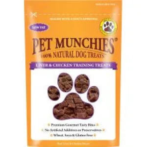 Pet Munchies 100% Natural Liver & Chicken Training Treat 50g