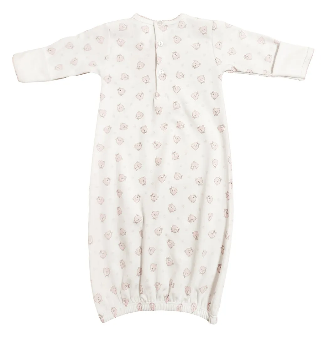Pink Bears Baby Daygown