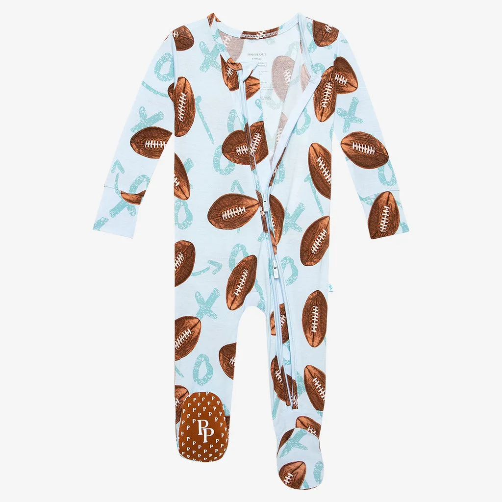 Posh Peanut Field Day Zippered Footie