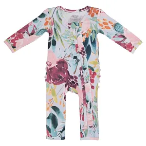 Posh Peanut Forest Queen Ruffle Zippered One Piece