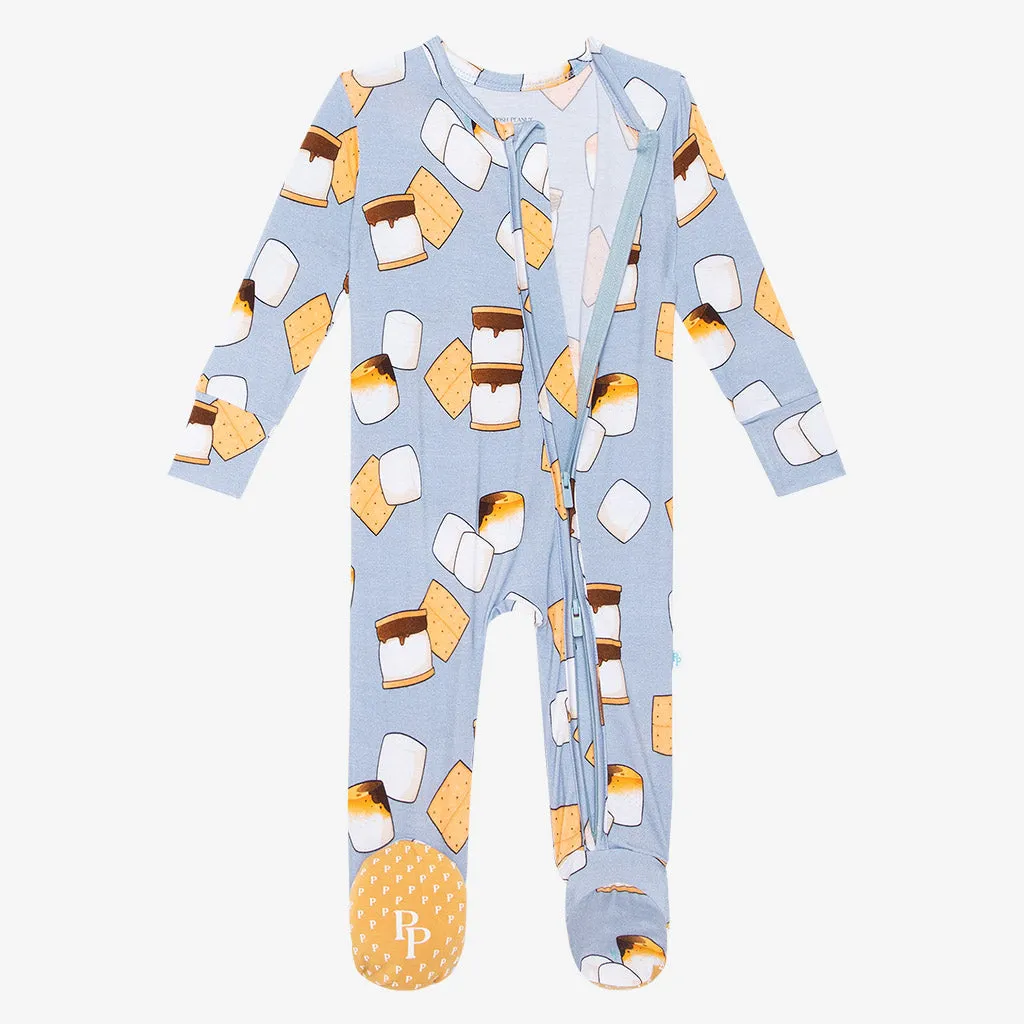 Posh Peanut Marshal Zippered Footie