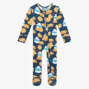 Posh Peanut Milk & Cookies Footie with Zipper