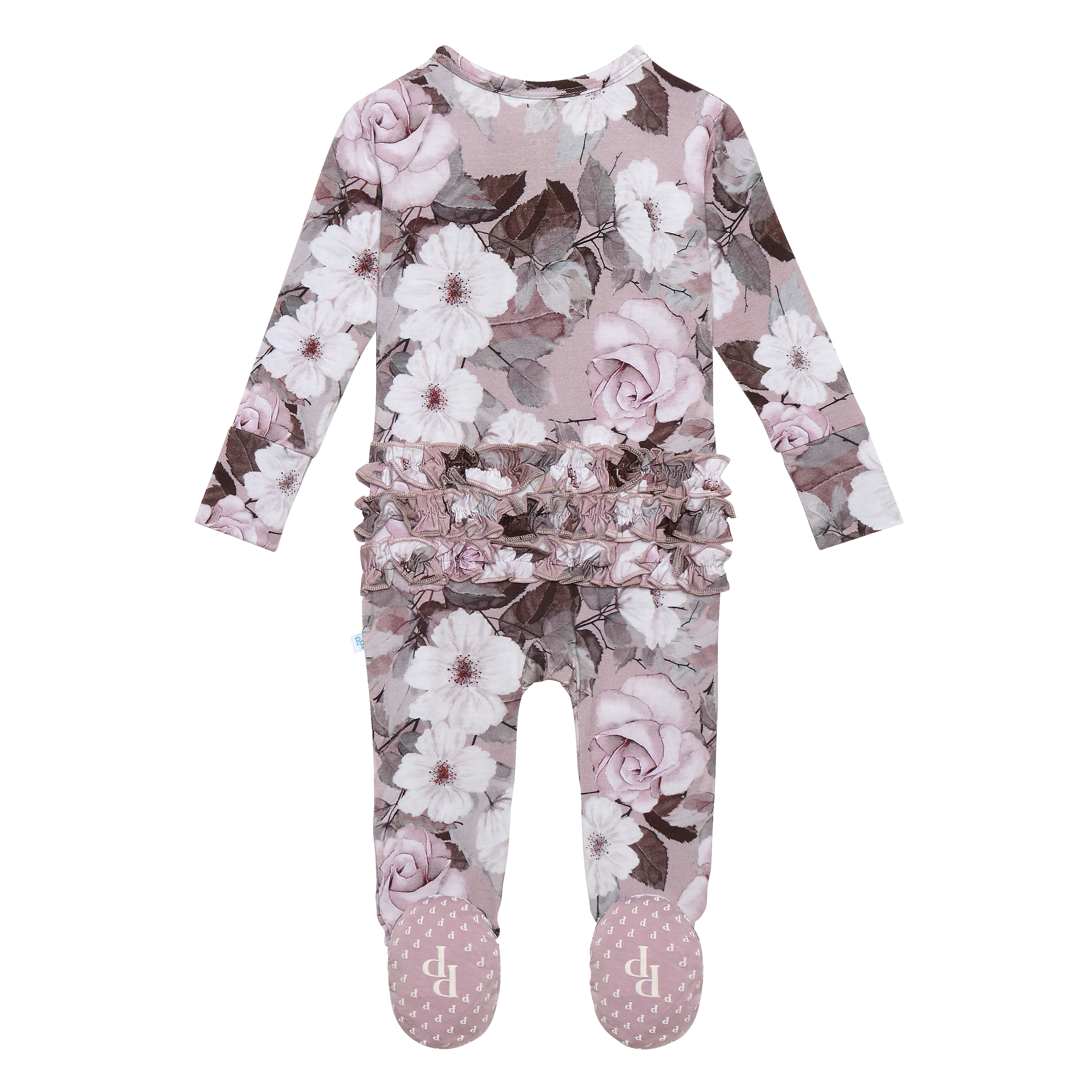 Posh Peanut Nikki Ruffled Zippered Footie