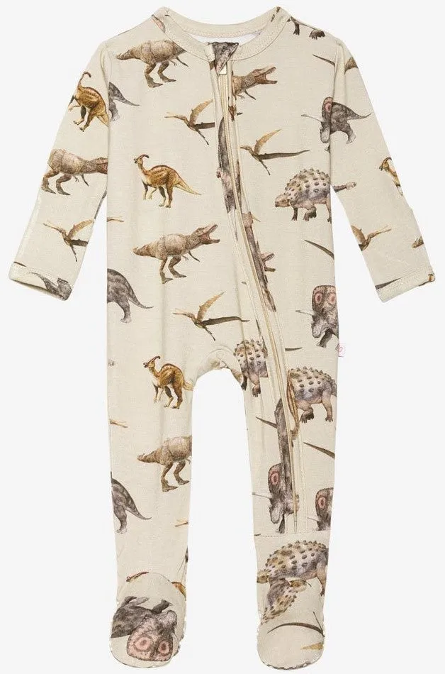 Posh Peanut Vintage Dino Zippered Footie