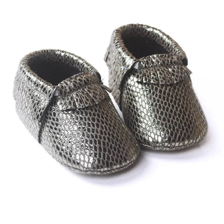 PU Suede Leather born Baby Boy Girl Baby Moccasins Soft Moccs Shoes Bebe Fringe Soft Soled Non-slip Footwear Crib Shoe