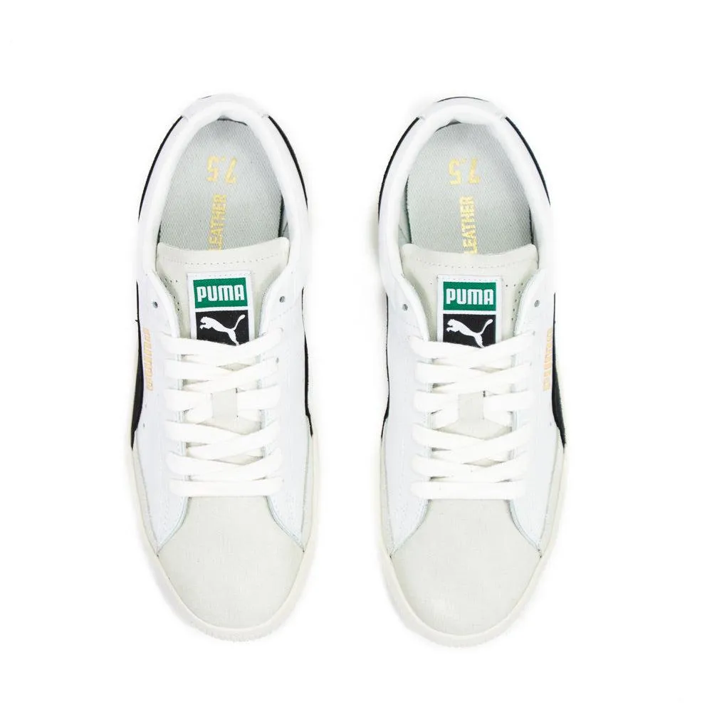 Puma Basket VTG White Black Green Yellow Gold Sneaker Shoe Trainer