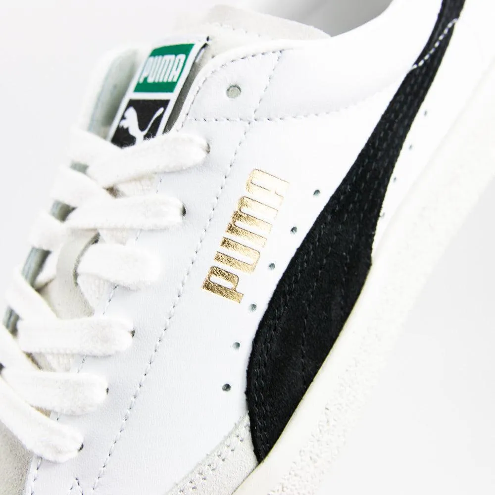 Puma Basket VTG White Black Green Yellow Gold Sneaker Shoe Trainer