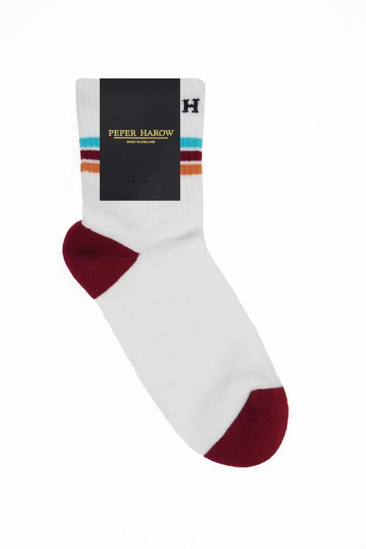 Quarter Crew Men's Organic Cotton Trainer Socks |  White