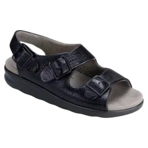 Relaxed Heel Strap Sandal - Black - Women's
