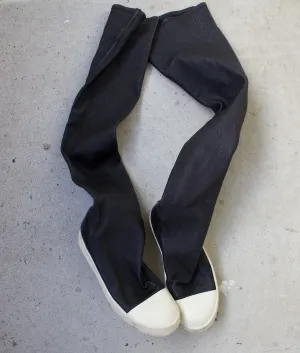 Rick Owens AW17 “GLITTER” Mainline Leather Ramone Sock Sneakers