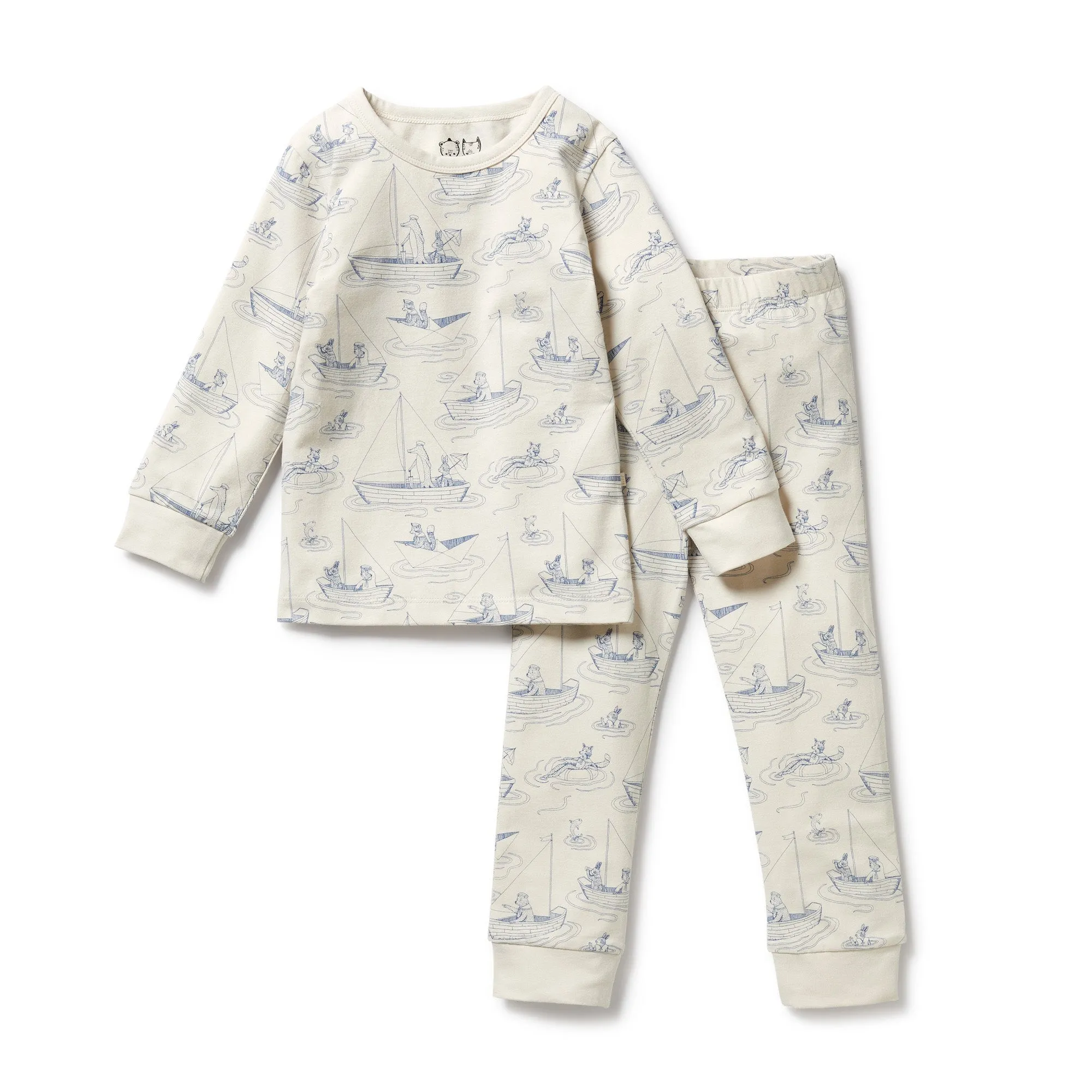 Sail Away Organic Long Sleevedd Pyjamas