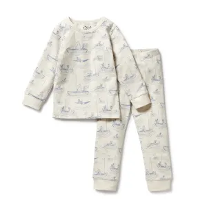 Sail Away Organic Long Sleevedd Pyjamas