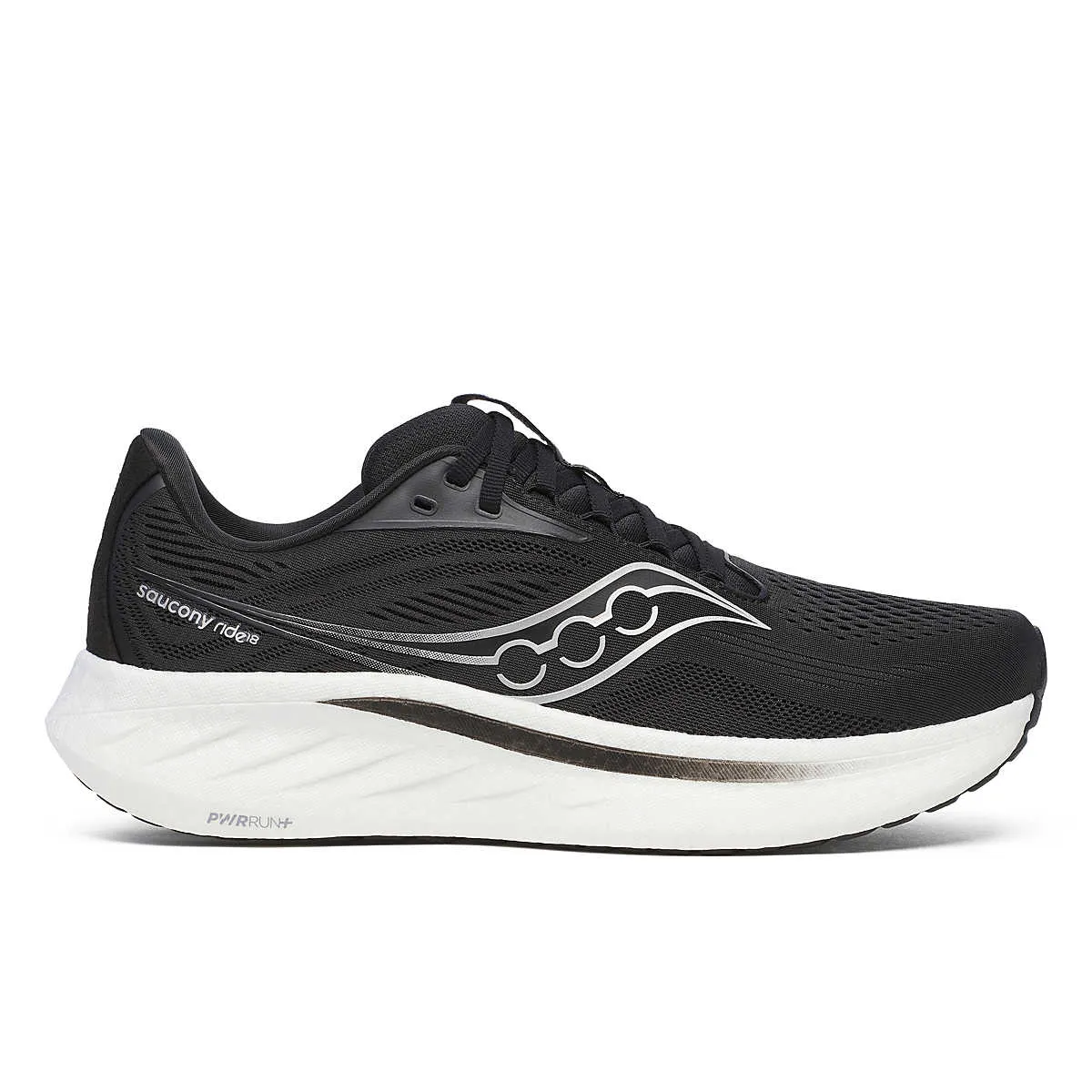 Saucony | Ride 18 | Men's | Black/White