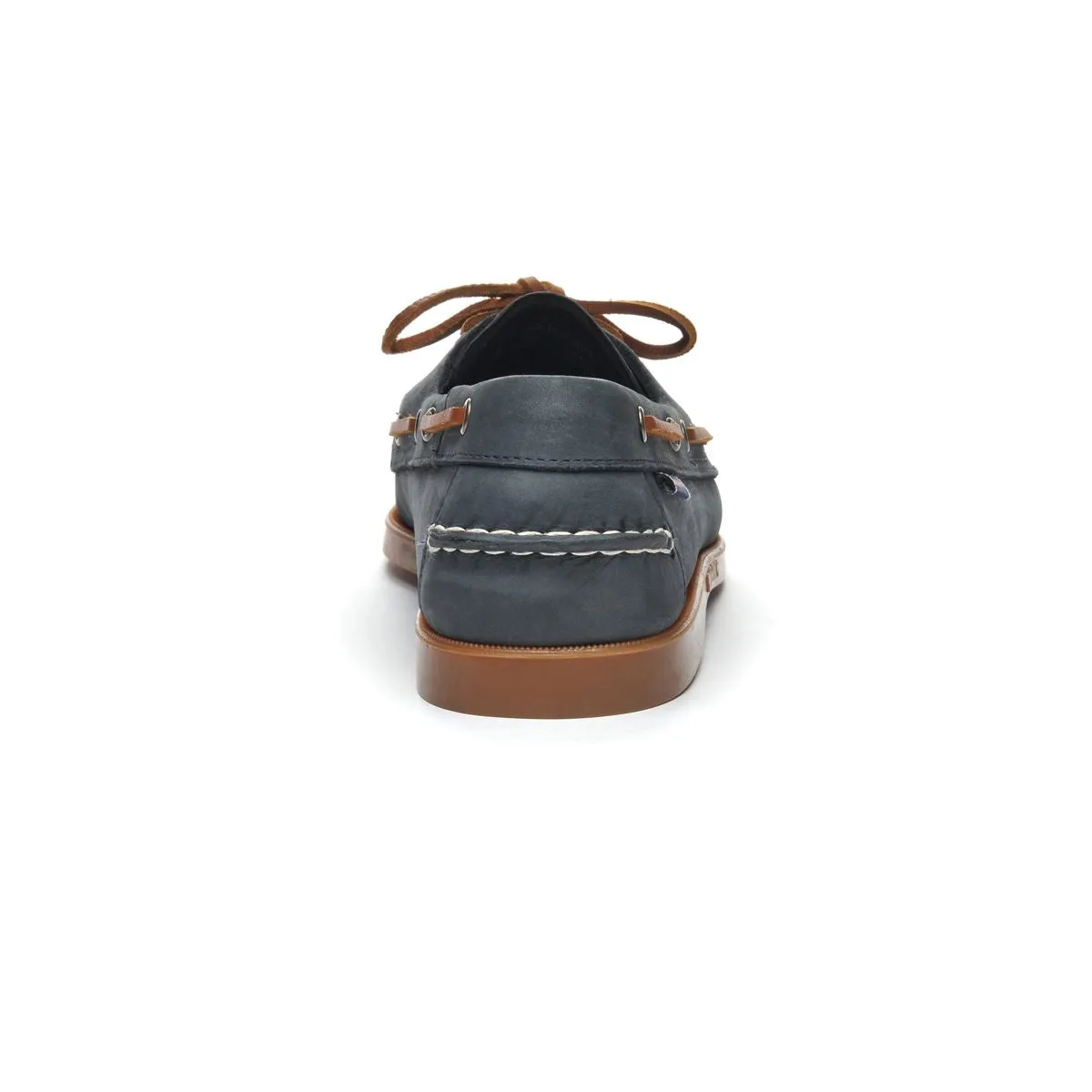 SEBAGO Navy & Tan Leather Boat Shoes for Men