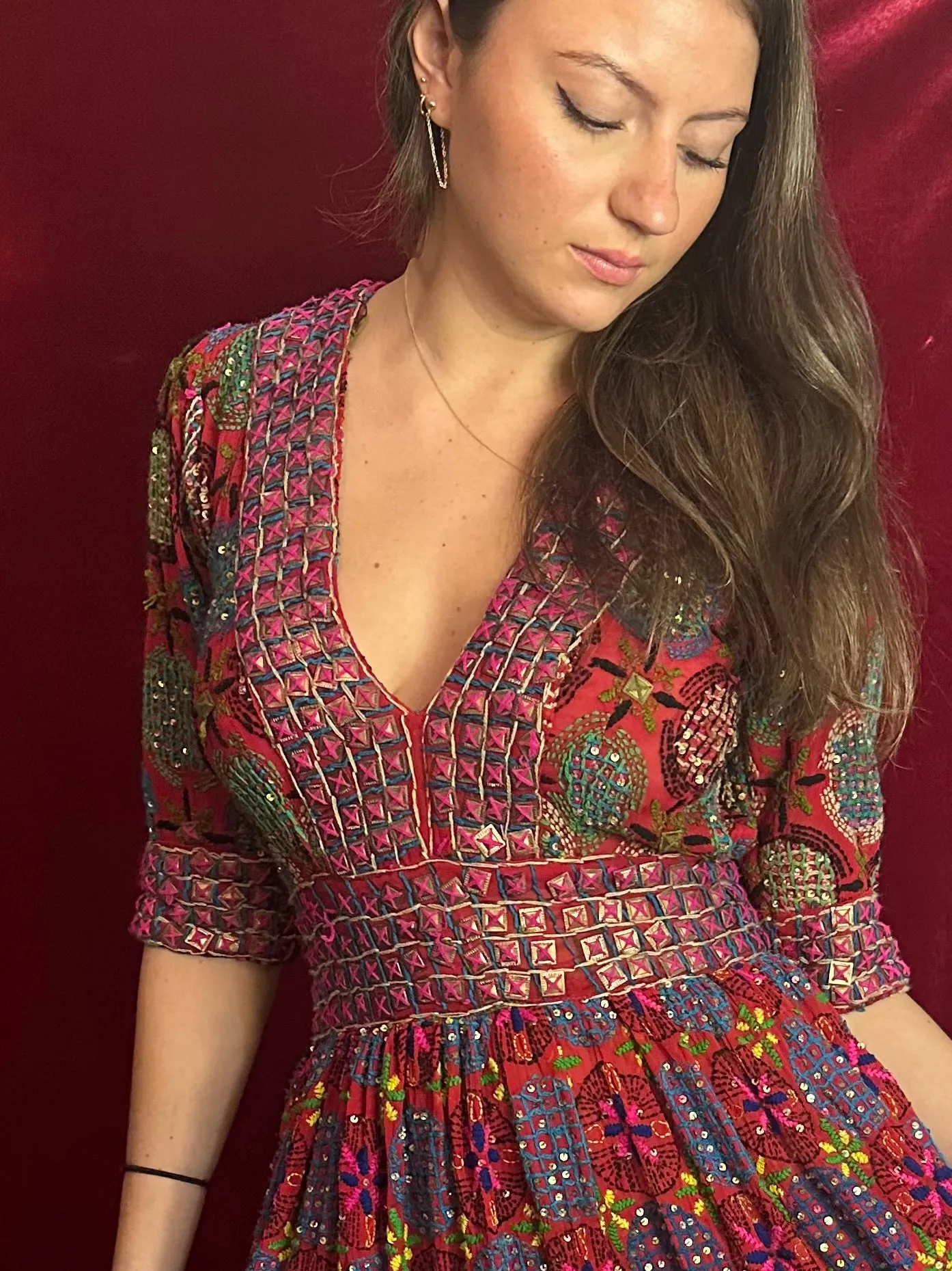 Shakti Dress Red