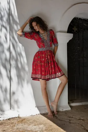 Shakti Dress Red