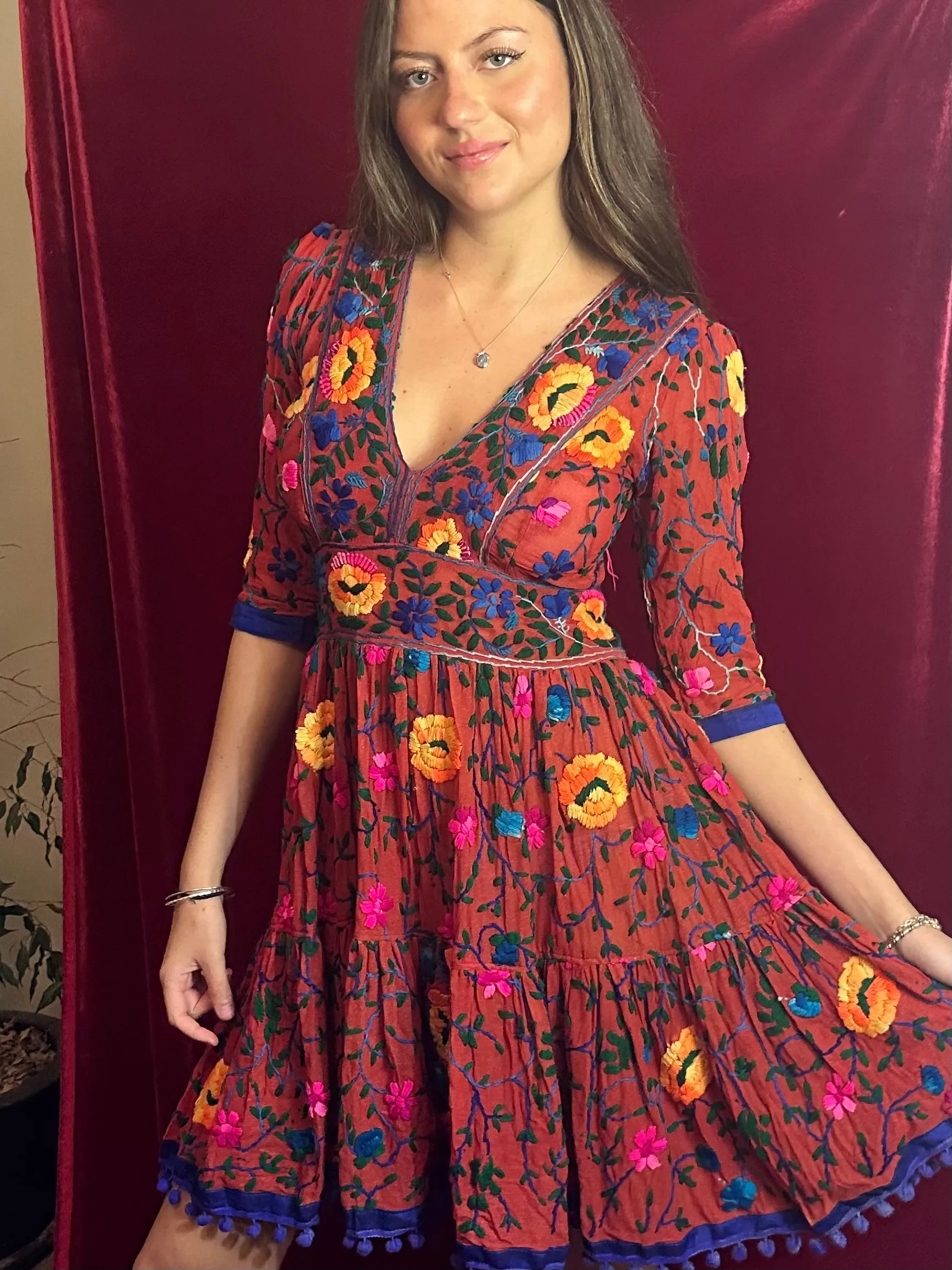 Shakti Dress Red