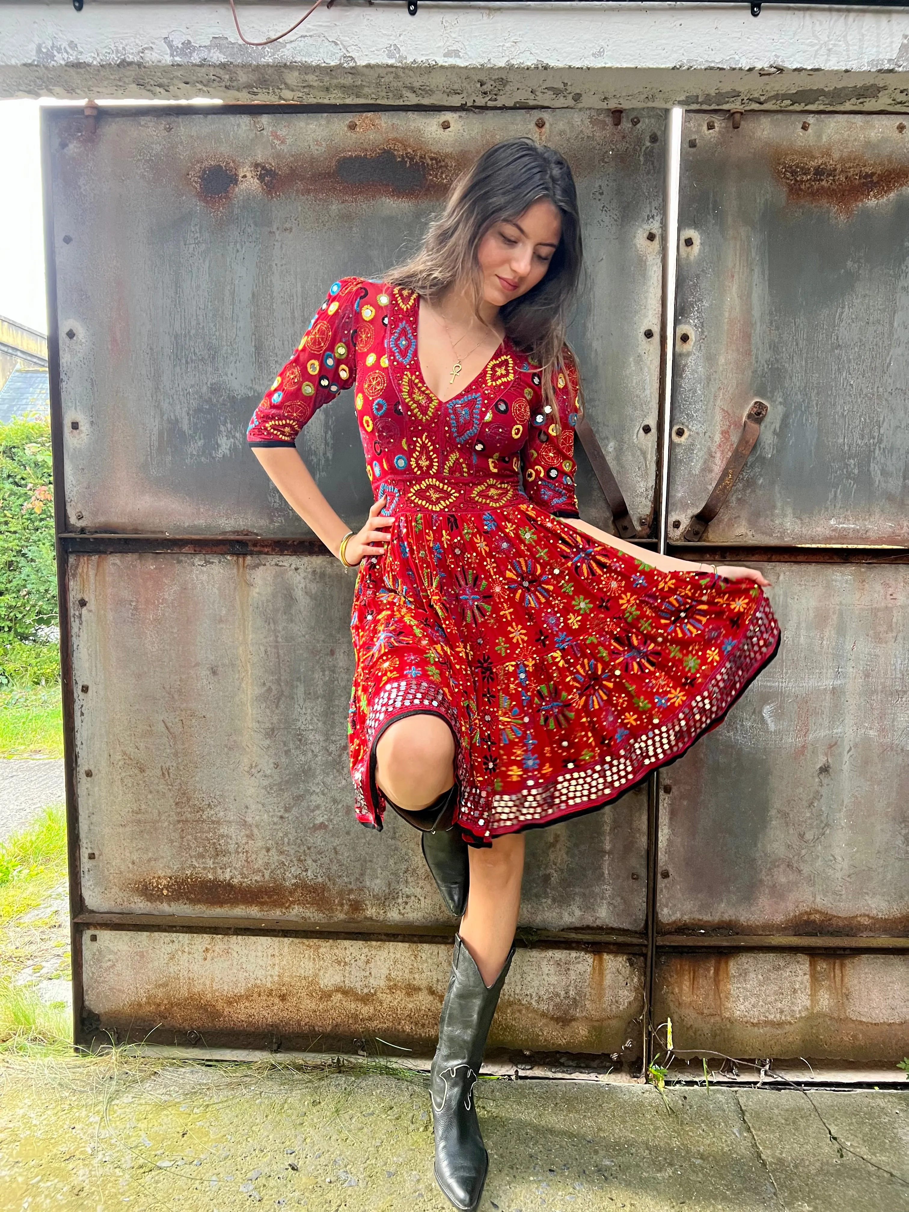 Shakti Dress with a full back all these dresses are one of a kind in a size 10