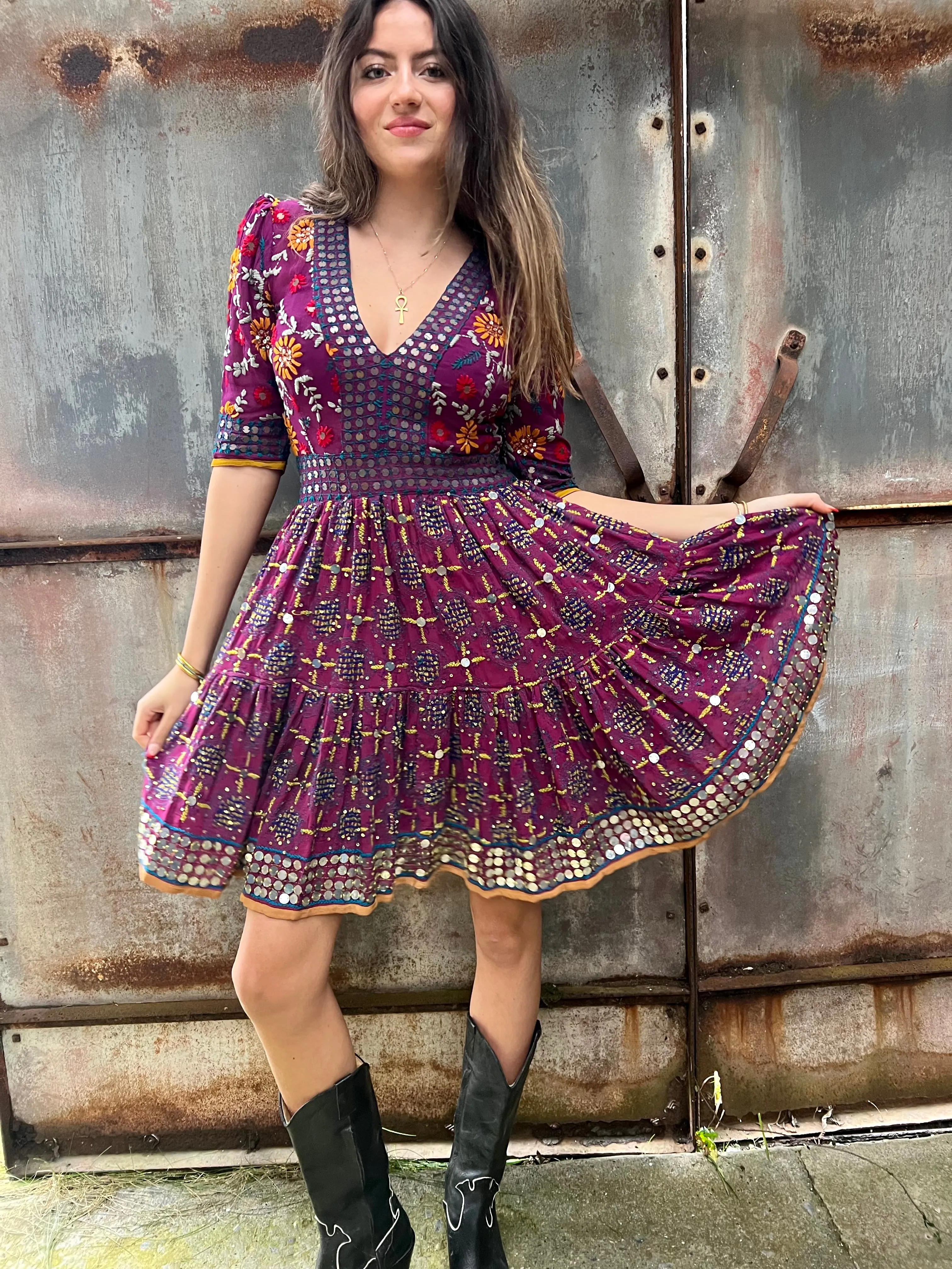 Shakti Dress with a full back all these dresses are one of a kind in a size 10