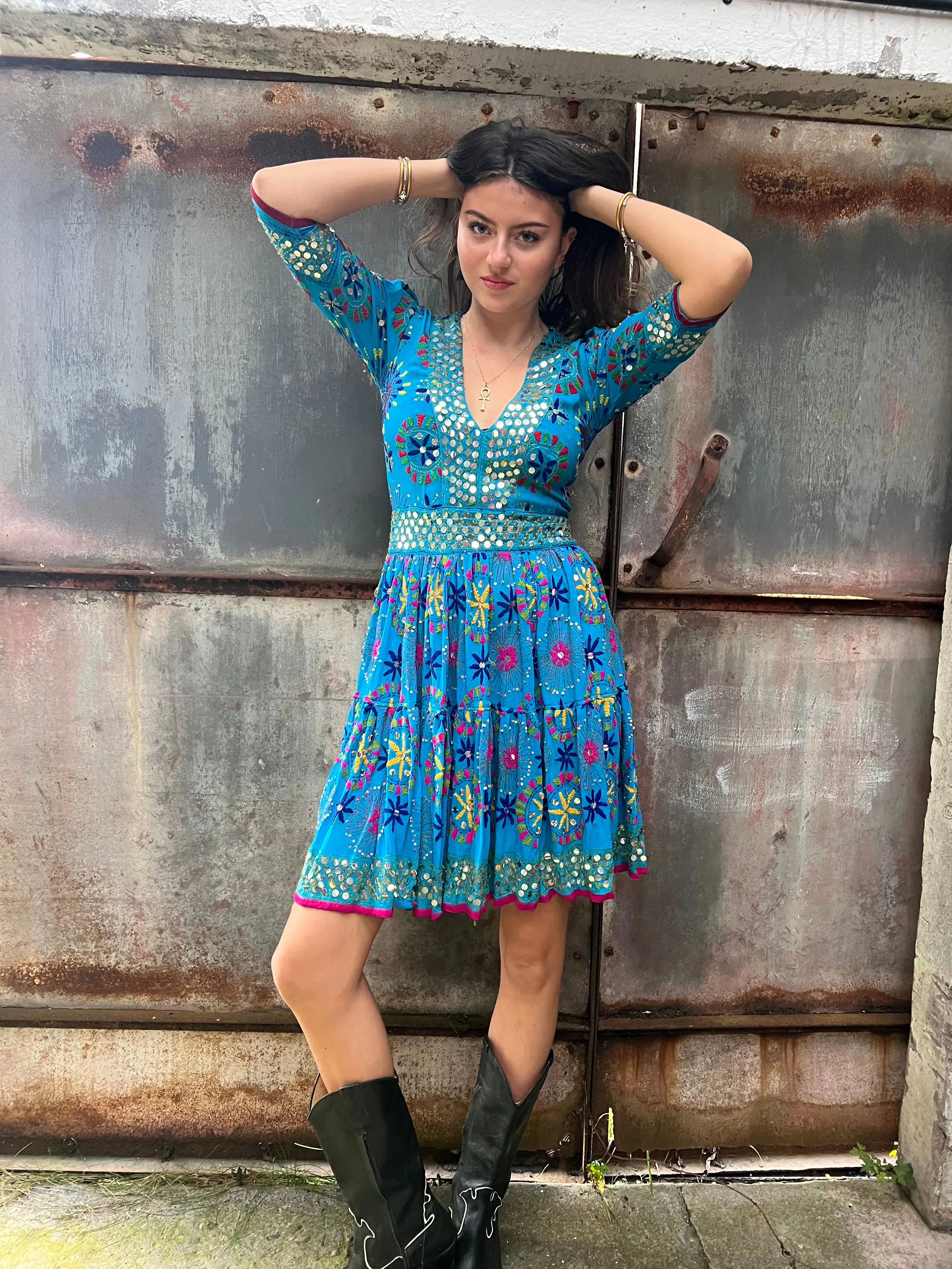 Shakti Dress with a full back all these dresses are one of a kind in a size 10